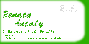 renata antaly business card